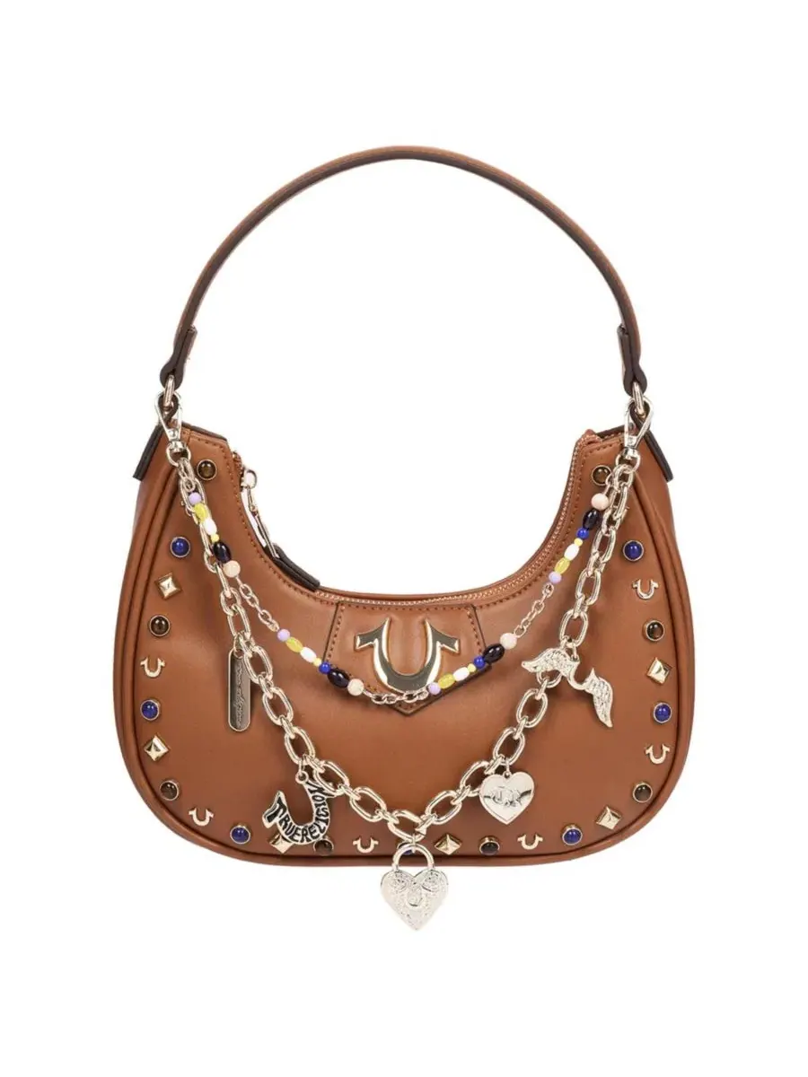 Женская сумка-хобо с цепочкой и стразами Chain and Studs PU True Religion
