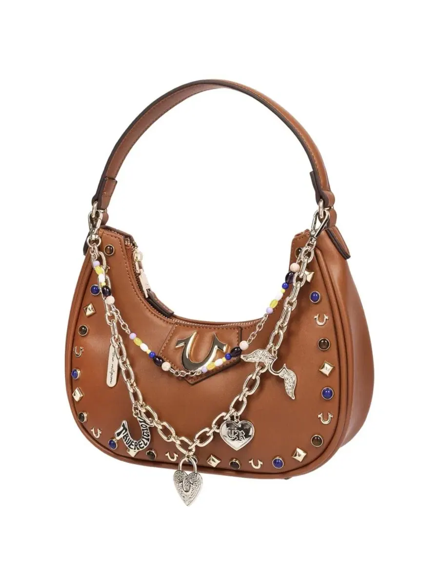 Женская сумка-хобо с цепочкой и стразами Chain and Studs PU True Religion — 2