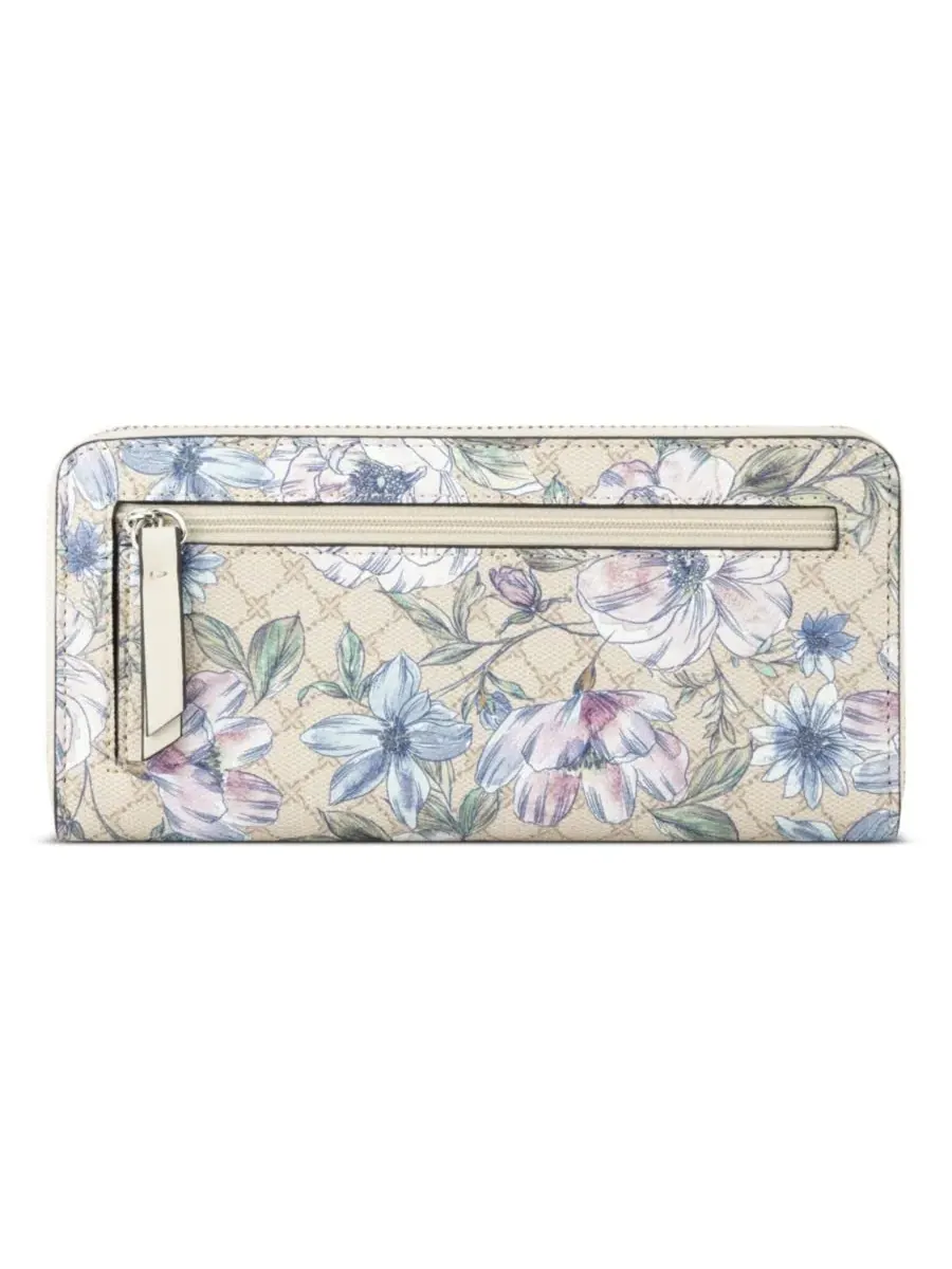 Женская клатч-бра Luela с застежкой-молнией на запястье Nine West, Floral Logo Milk — изображение 3 из 4