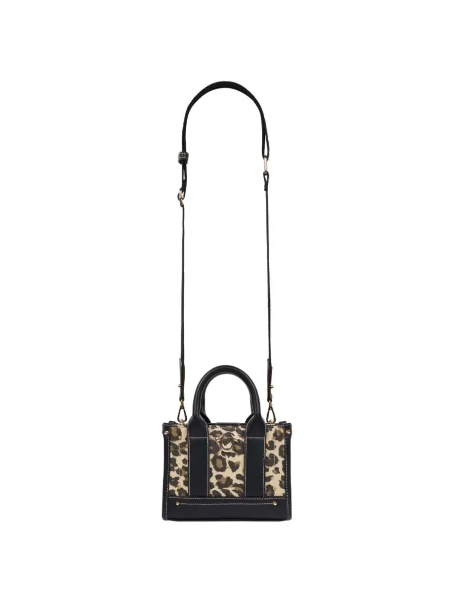Мини-тоут с принтом Leopard/PU True Religion — изображение 3 из 6, черный