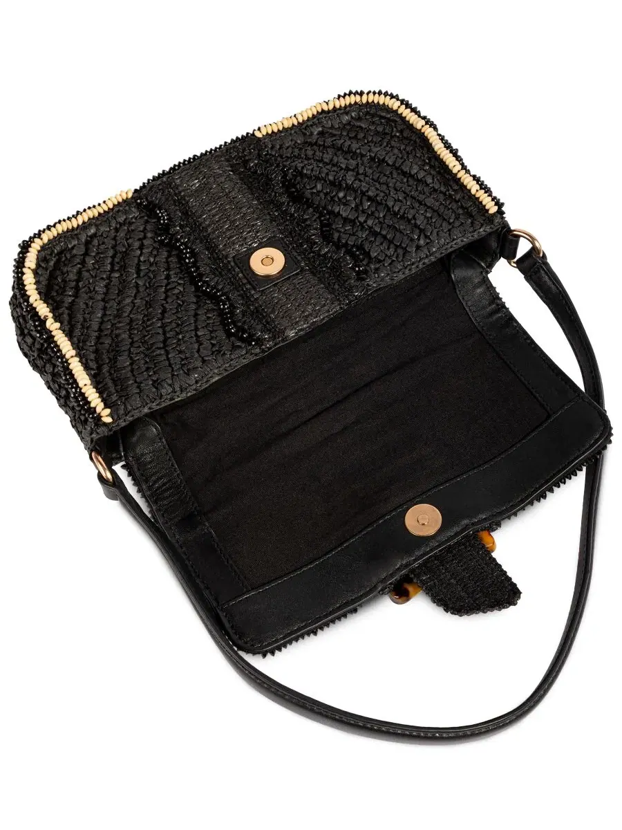 Сумка-шопер с плетением и кожаными вставками, Bambi Convertible Small Shoulder Handbag Sam Edelman — изображение 4 из 6