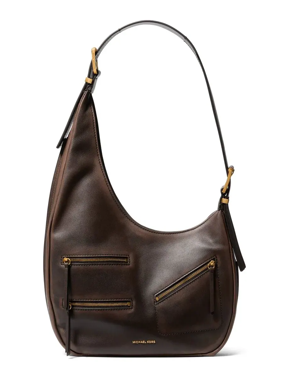 Сумка женская кросс-боди 100% кожа Michael Kors Nolita — изображение 1 из 4, шоколад