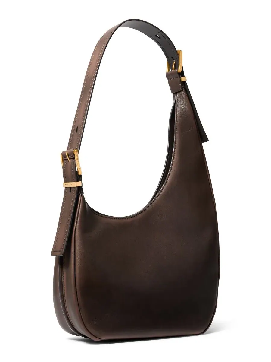 Сумка женская кросс-боди 100% кожа Michael Kors Nolita — изображение 3 из 4, шоколад