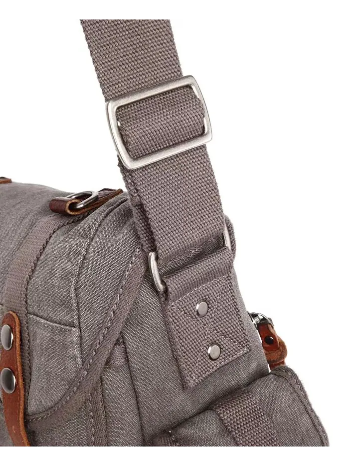 Сумка-мессенджер Silver Road Canvas TSD BRAND — изображение 12 из 13, серый