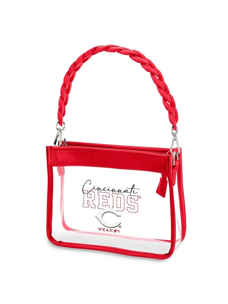 Пластиковая сумка-кроссбоди с цепочкой Cincinnati Reds WEAR by Erin Andrews — 3