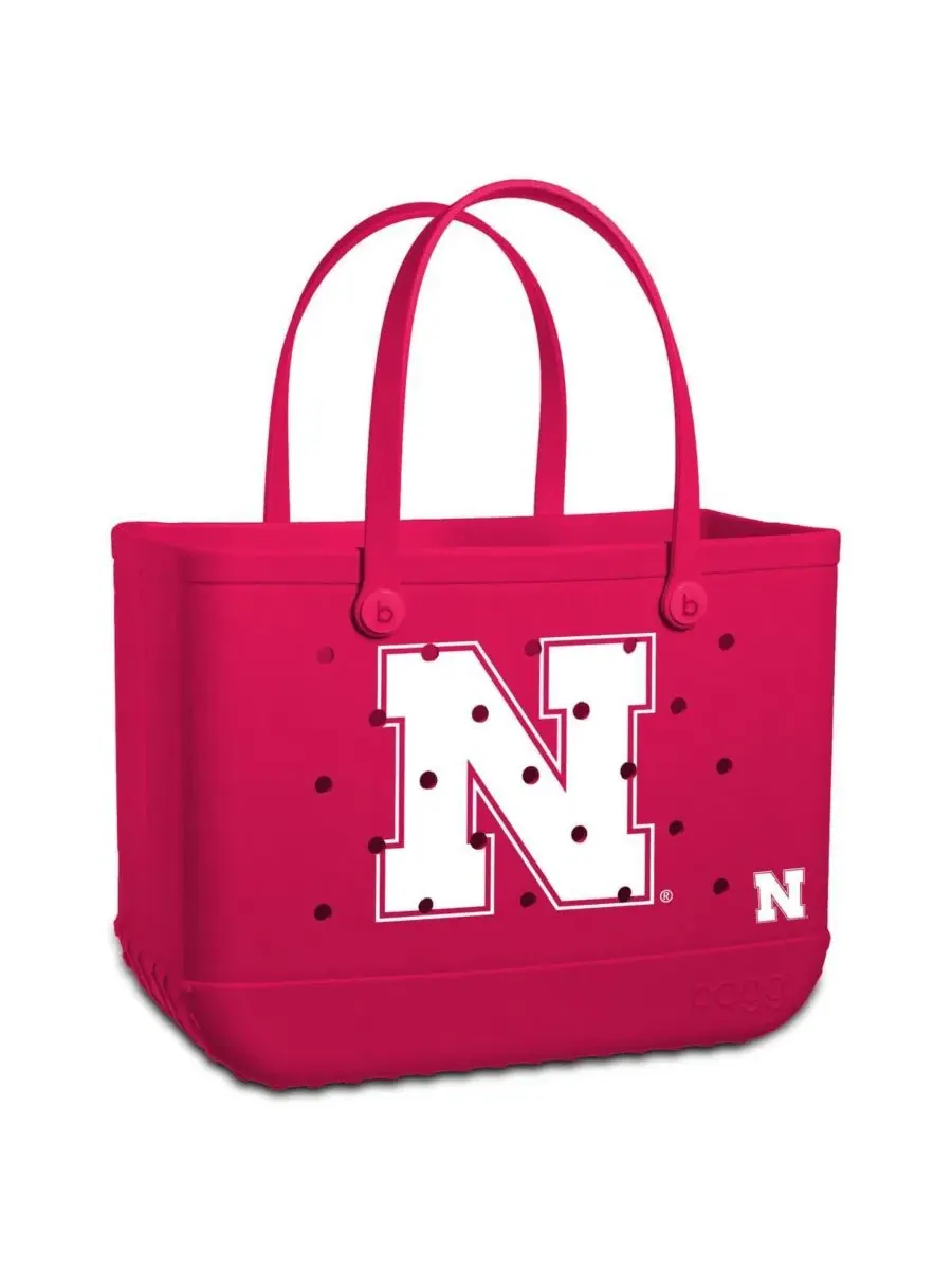 Сумка-шопер с принтом команды, модель Nebraska Huskers Bogg Bag — мульти
