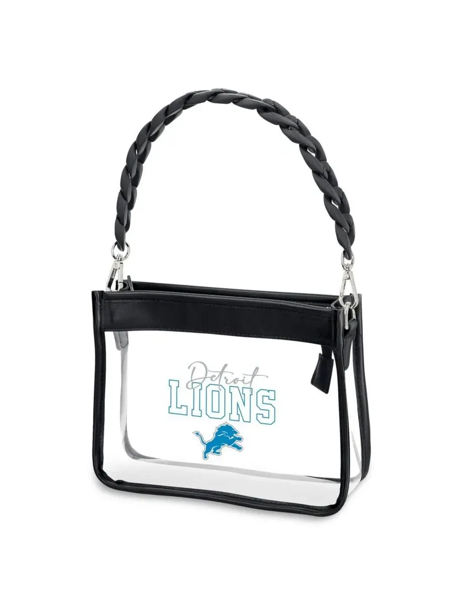 Мини-сумочка через плечо с пластиковой цепочкой Detroit Lions Wear By Erin Andrews — 3