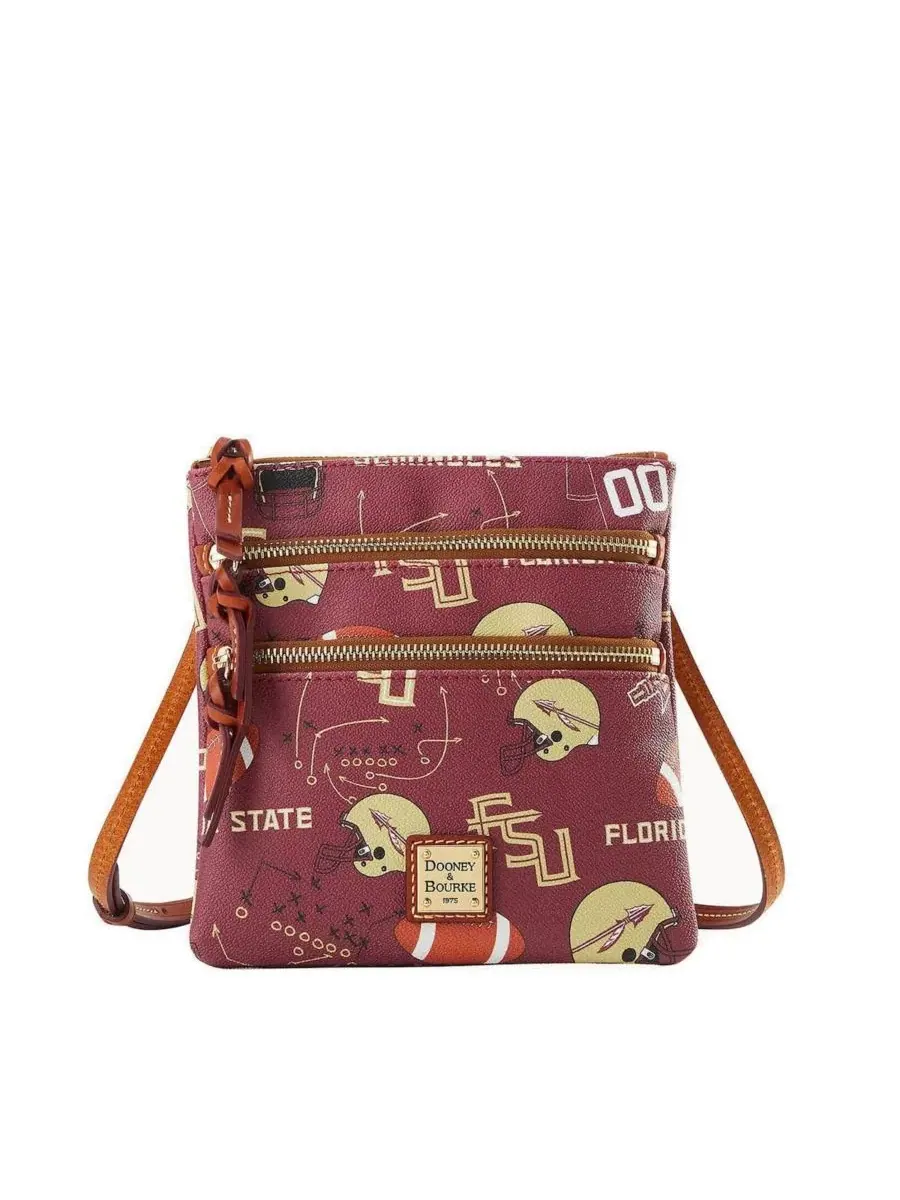 Сумка-шопер с принтом Florida State Seminoles Halftime Triple Zip Dooney & Bourke — 1