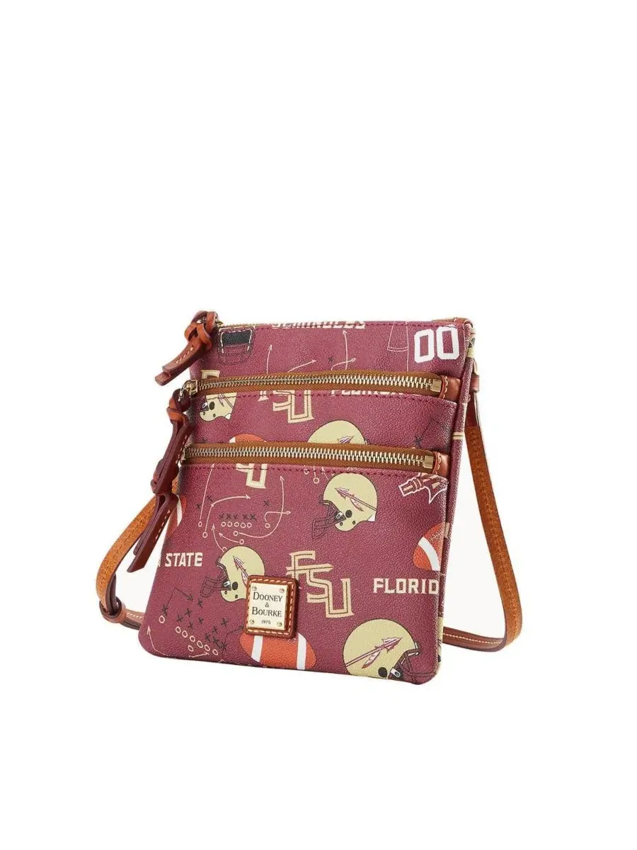 Сумка-шопер с принтом Florida State Seminoles Halftime Triple Zip Dooney & Bourke — 4