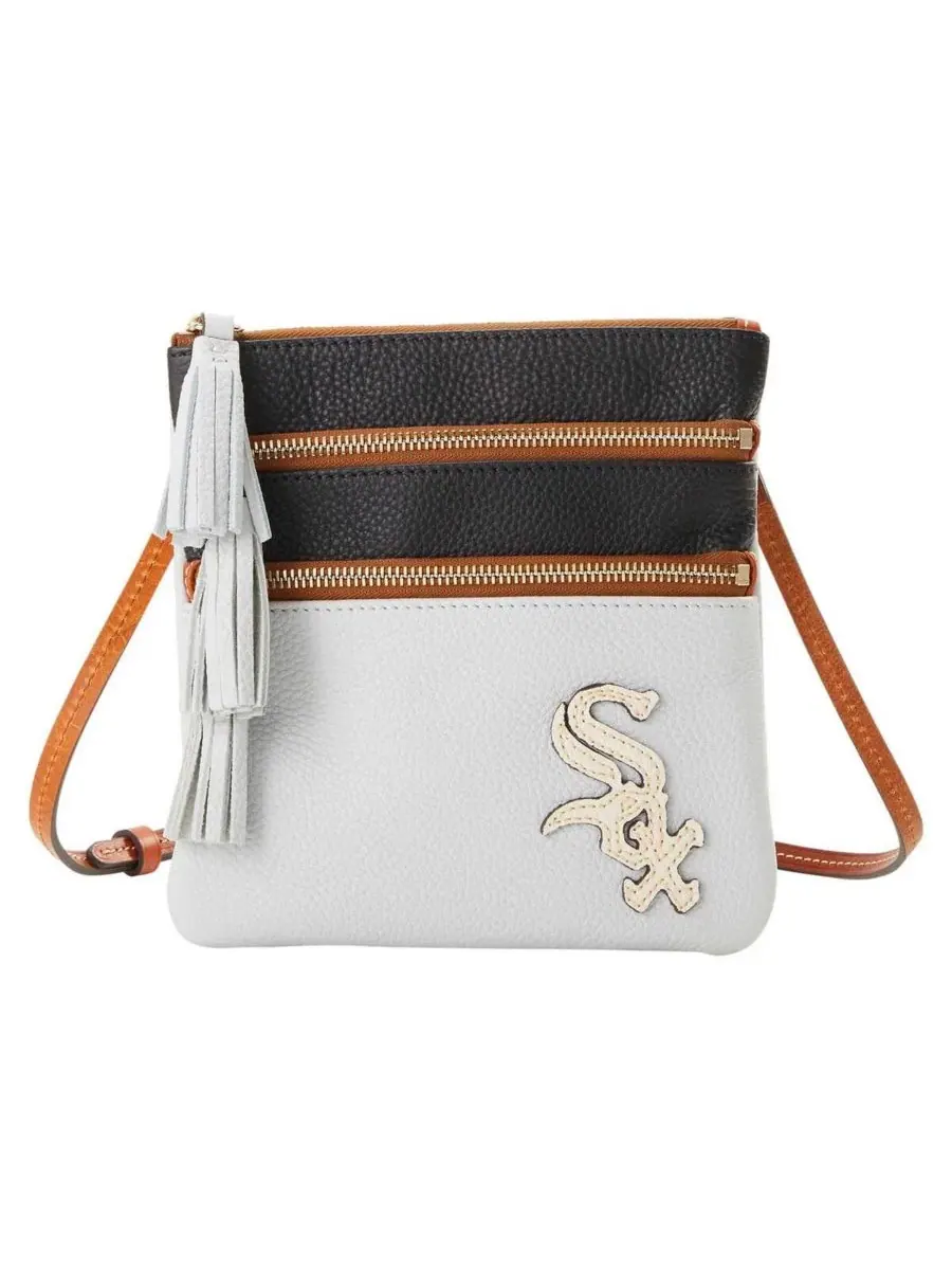 Dooney & Bourke Сумка через плечо с тройной застежкой-молнией Chicago White Sox Infield — 2