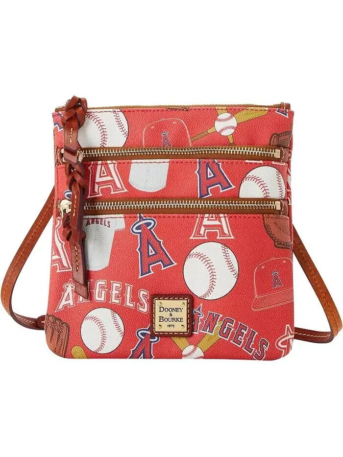 Женская сумка через плечо Los Angeles Angels Game Day с тройной молнией Dooney & Bourke