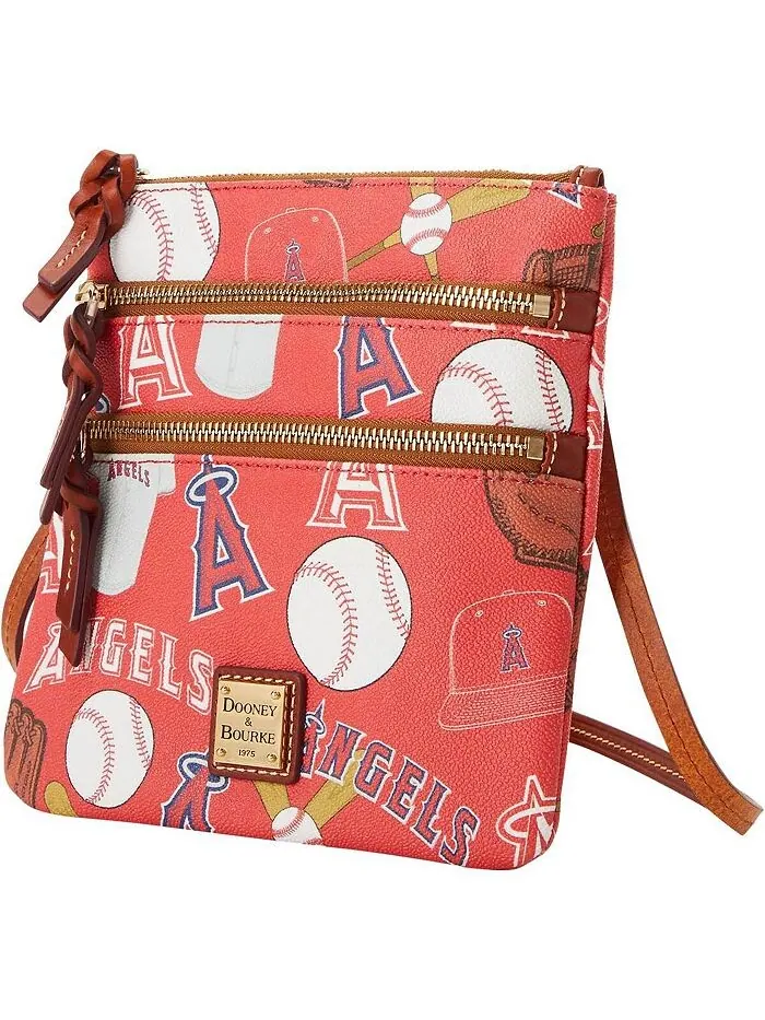 Женская сумка через плечо Los Angeles Angels Game Day с тройной молнией Dooney & Bourke — 2