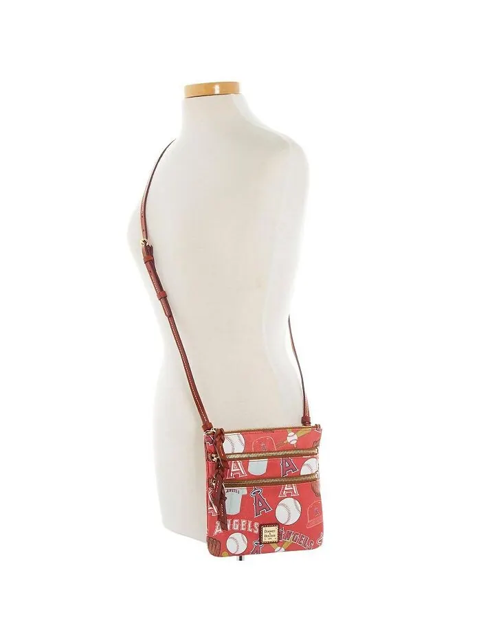 Женская сумка через плечо Los Angeles Angels Game Day с тройной молнией Dooney & Bourke — 3