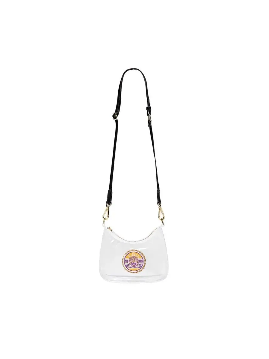 Stoney Clover Lane Прозрачная изогнутая сумка через плечо LSU Tigers — 2