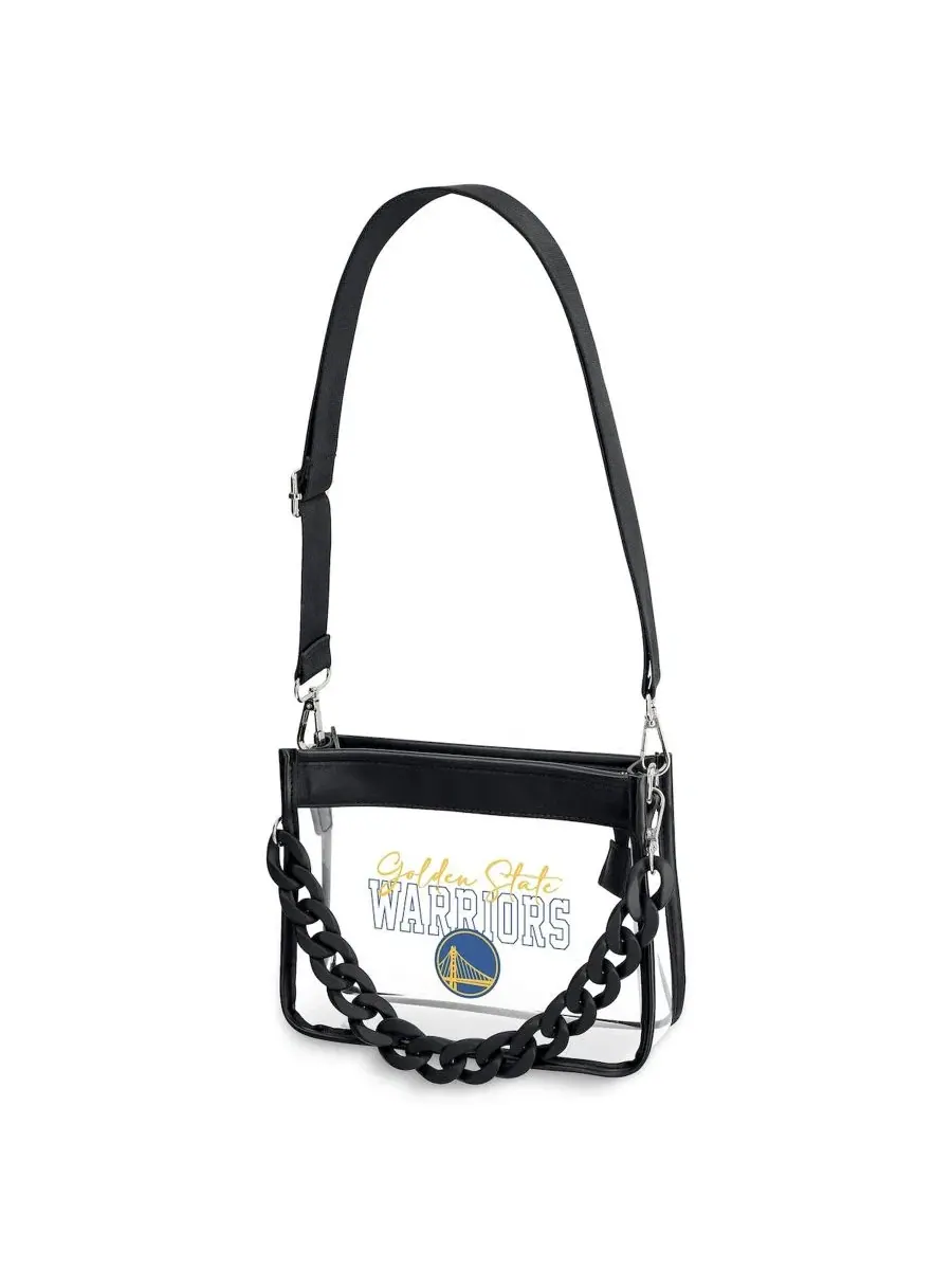 Прозрачная сумка-кроссбоди Golden State Warriors, пластик, с тиснением WEAR by Erin Andrews — 1