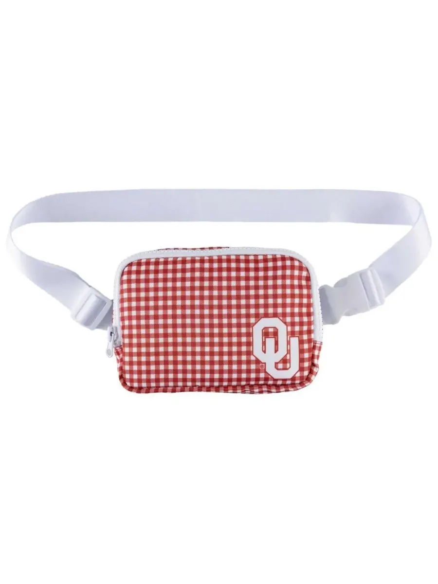 ZooZatz Поясная сумка в клетку с символикой команды Oklahoma Sooners — мульти