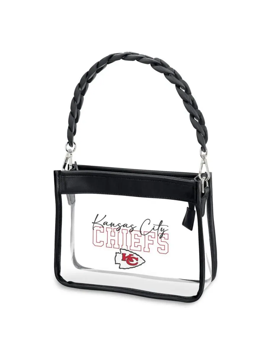 Мини-сумочка через плечо с пластиковой цепочкой с символикой Kansas City Chiefs Wear By Erin Andrews — 3