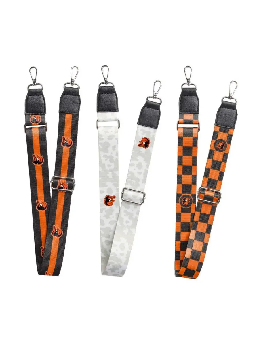 Набор из 3 ремней для сумок Baltimore Orioles Logo Brands — 1