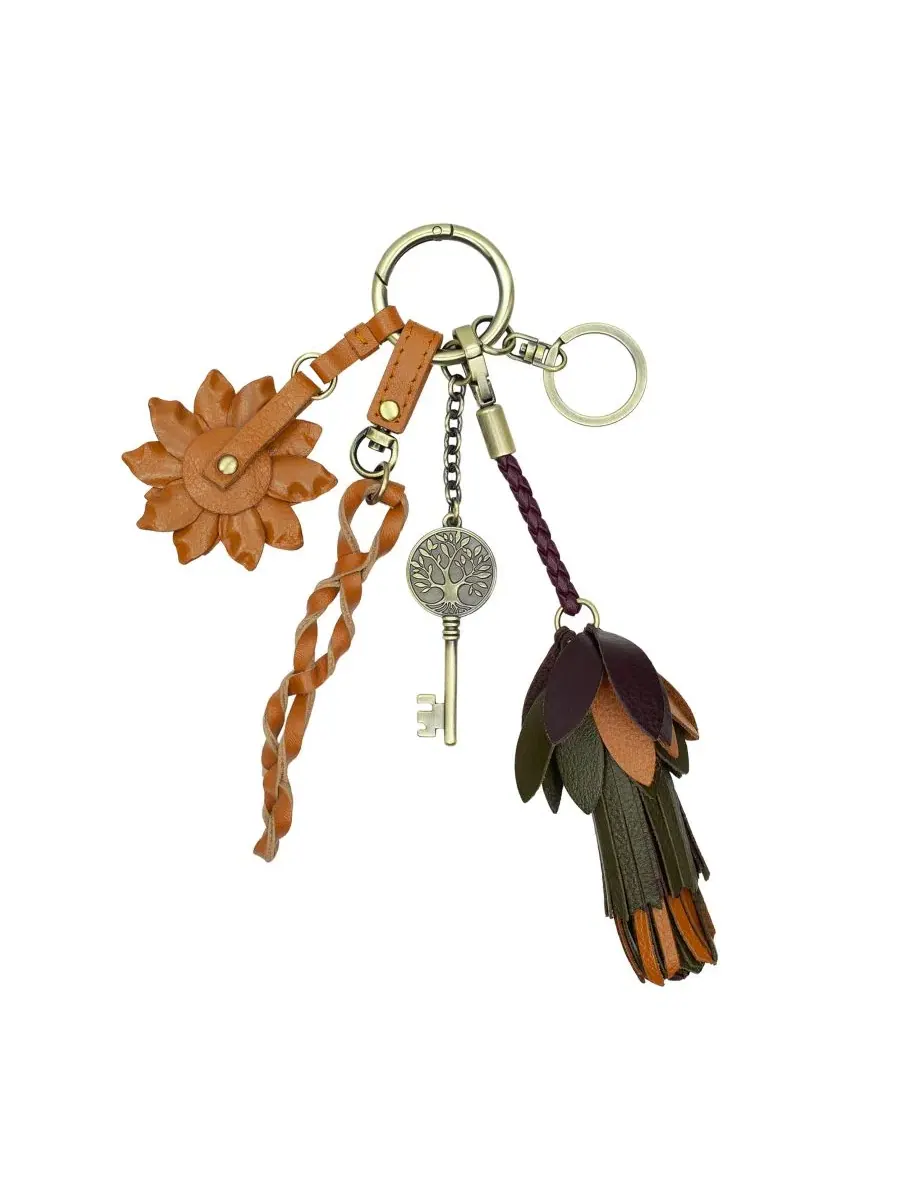 Подвеска для сумки из кожи с декором Nordic Nordic Leather Multi Bag Charm Patricia Nash — изображение 2 из 3, мульти