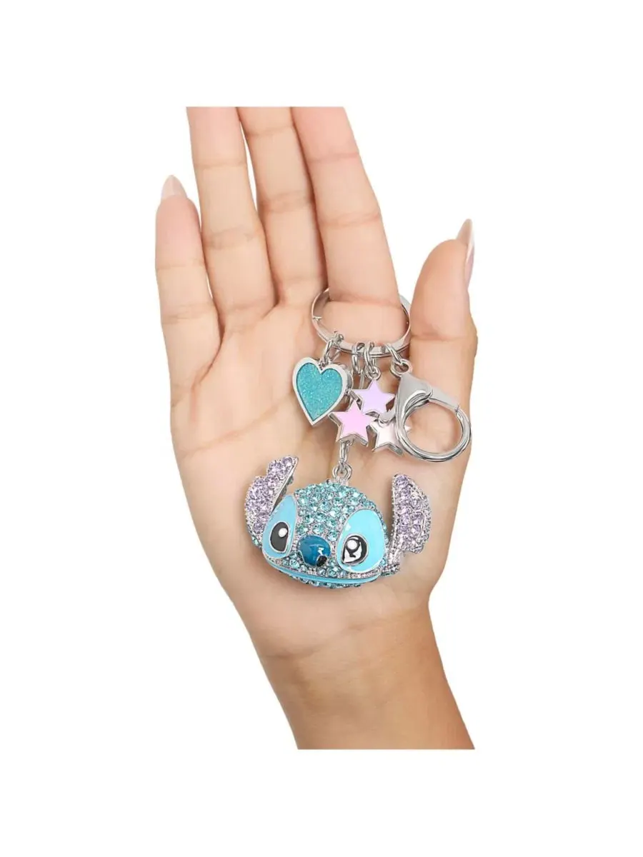 Брелок с кристаллами Stitch Pave, украшенный подвесками в виде сердечек и звездочек Disney — изображение 2 из 8