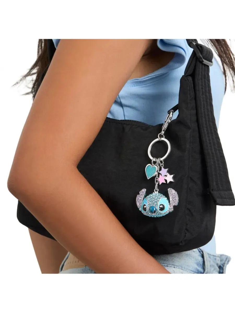 Брелок с кристаллами Stitch Pave, украшенный подвесками в виде сердечек и звездочек Disney — изображение 3 из 8