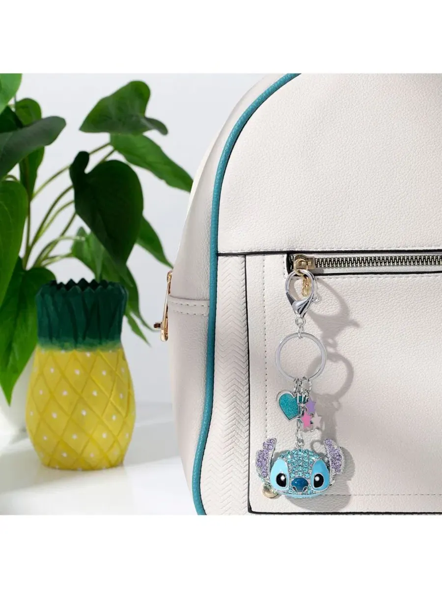 Брелок с кристаллами Stitch Pave, украшенный подвесками в виде сердечек и звездочек Disney — изображение 4 из 8