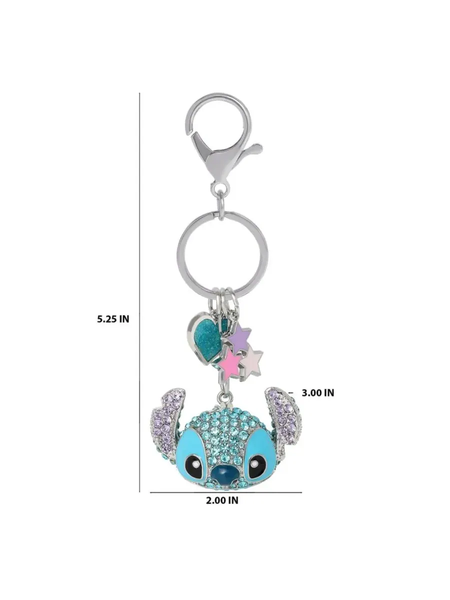 Брелок с кристаллами Stitch Pave, украшенный подвесками в виде сердечек и звездочек Disney — изображение 6 из 8