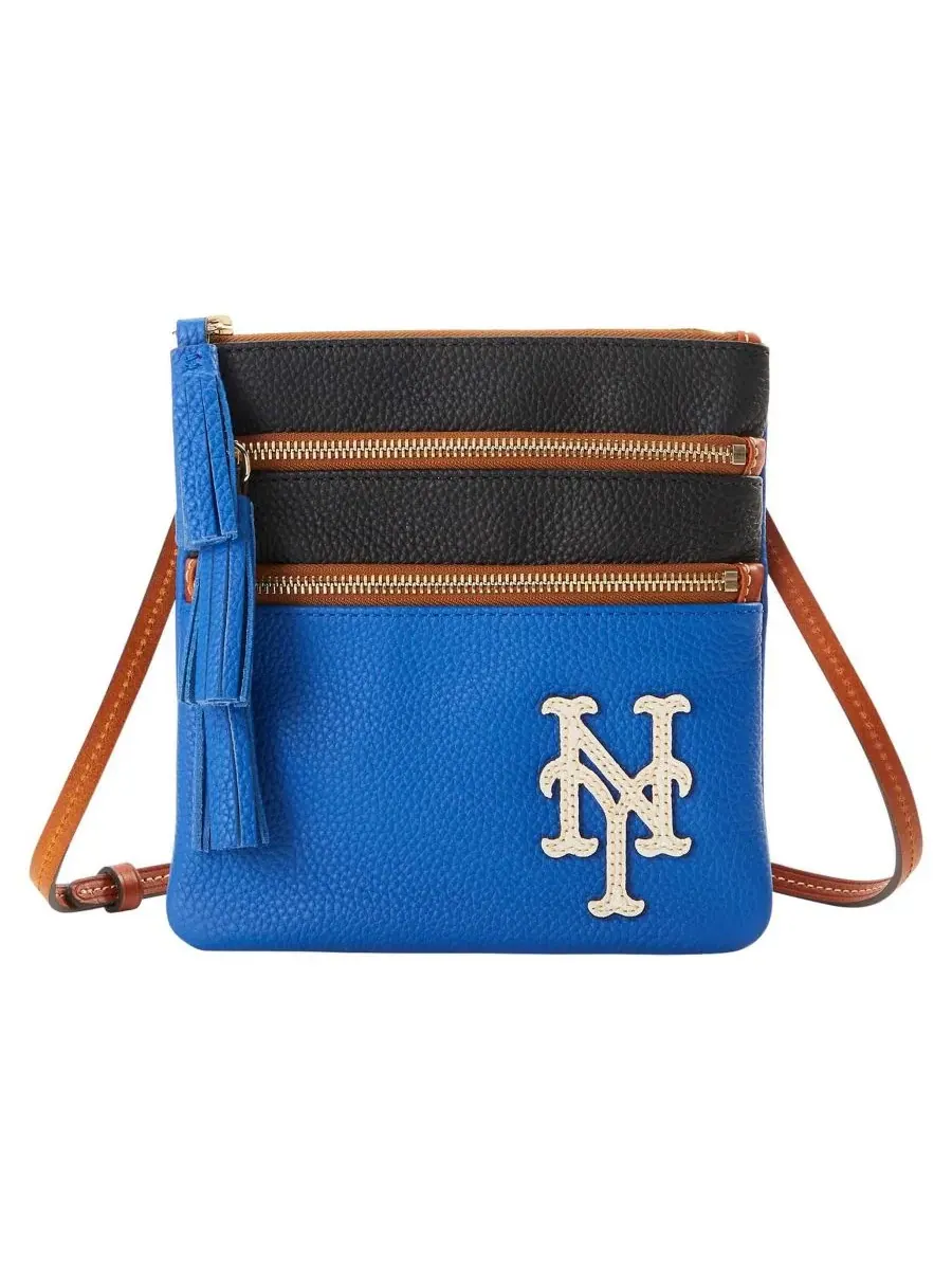Сумка-кроссбоди с тройной молнией Infield New York Mets Dooney & Bourke — 4