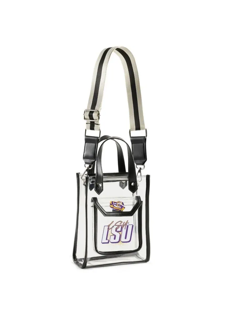 WEAR by Erin Andrews Сумка через плечо LSU Tigers Clear Stadium с отделением для монет — 2