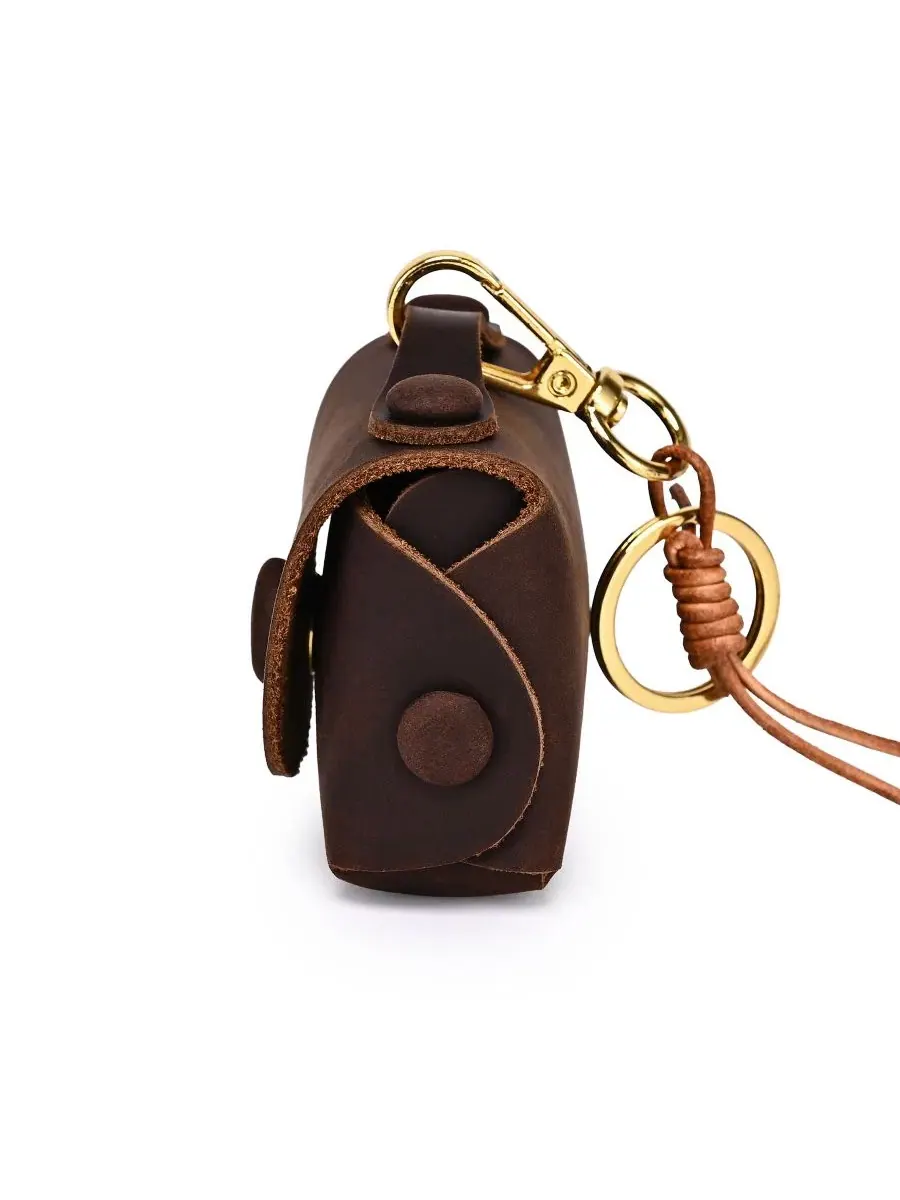 Миниатюрный брелок ручной работы Satch Mini Old Trend — изображение 6 из 8, коричневый