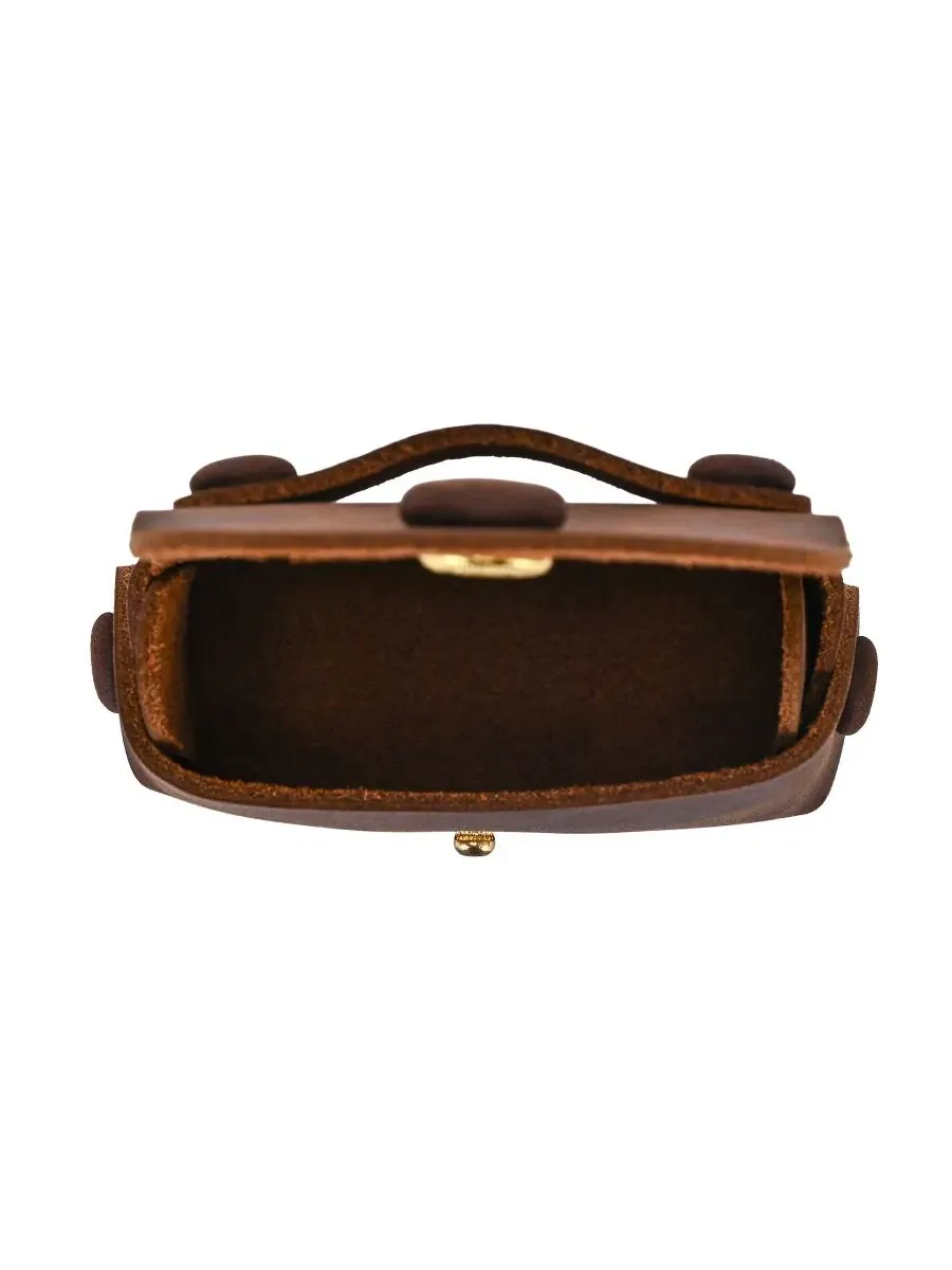 Миниатюрный брелок ручной работы Satch Mini Old Trend — изображение 8 из 8, коричневый