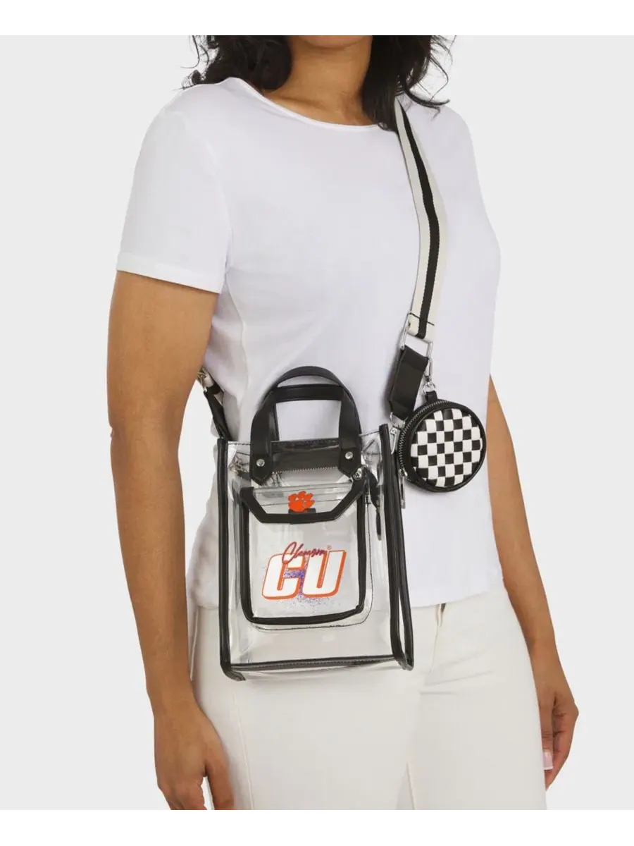 Сумка через плечо прозрачная с монетницей Clemson Tigers WEAR by Erin Andrews — 5