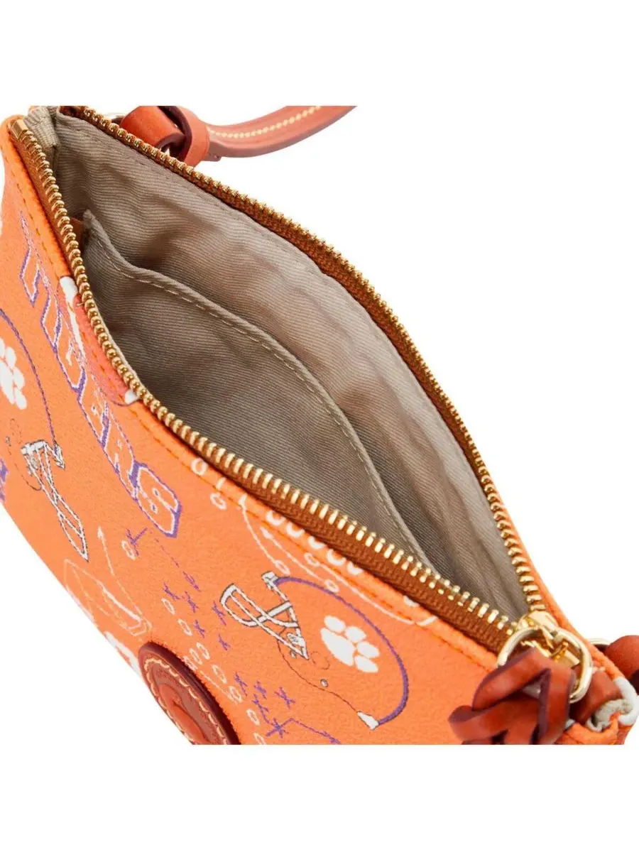 Dooney & Bourke Сумка через плечо с застежкой-молнией Clemson Tigers Top Zip Crossbody Purse — 3