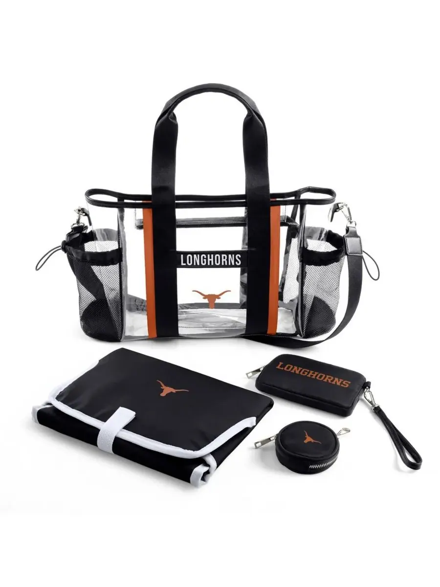 WEAR by Erin Andrews Прозрачная сумка для детских вещей с символикой команды Texas Longhorns на — 1