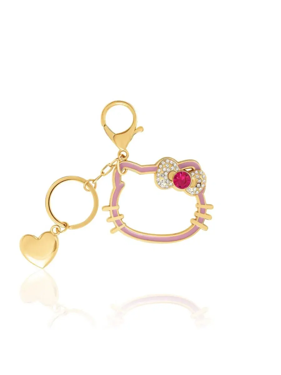 Брелок Sanrio Hello Kitty с золотистым контуром