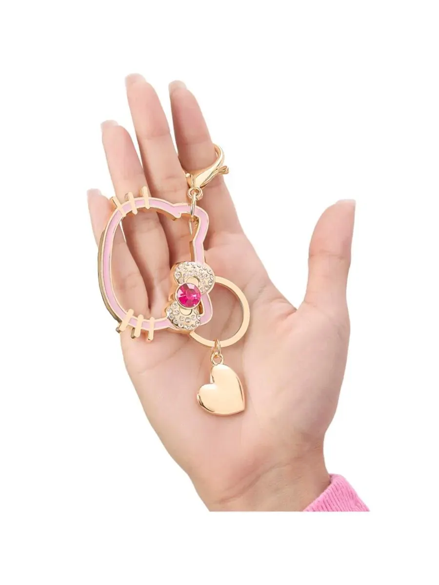 Брелок Sanrio Hello Kitty с золотистым контуром — изображение 2 из 4, золотистый/красный