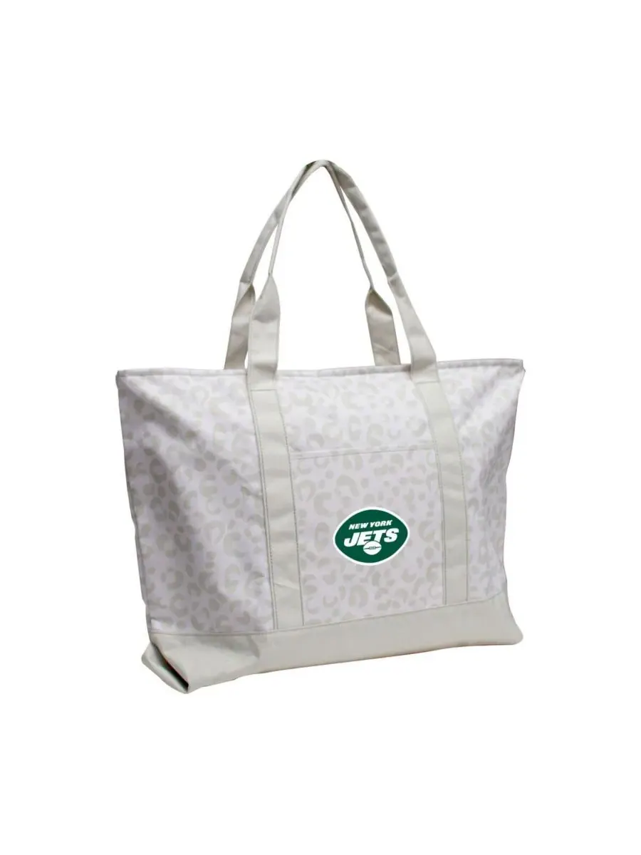Logo Brands Сумка-тоут New York Jets с леопардовым принтом — 1