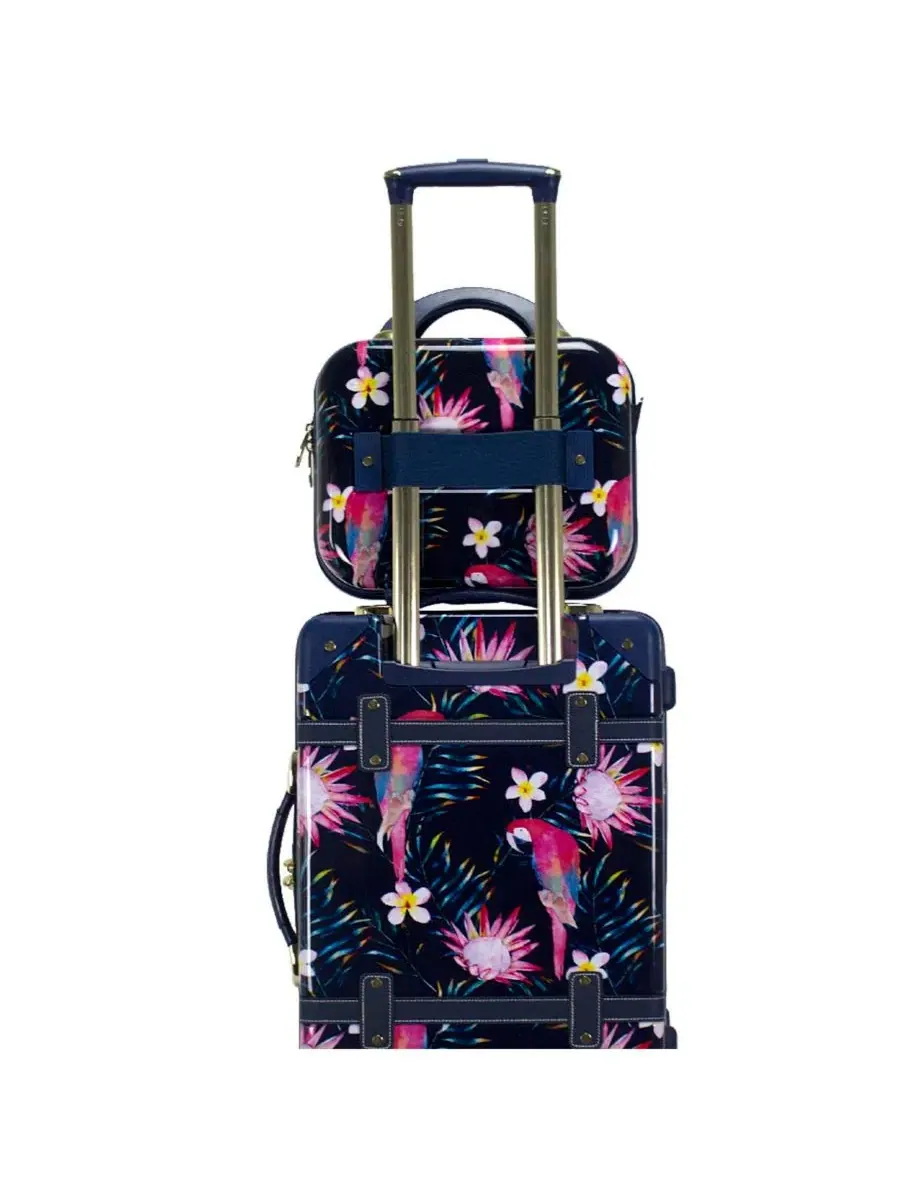 Косметичка Chariot Paradise Bloom Hardside с плечевым ремнем для женщин World Traveler — изображение 5 из 6