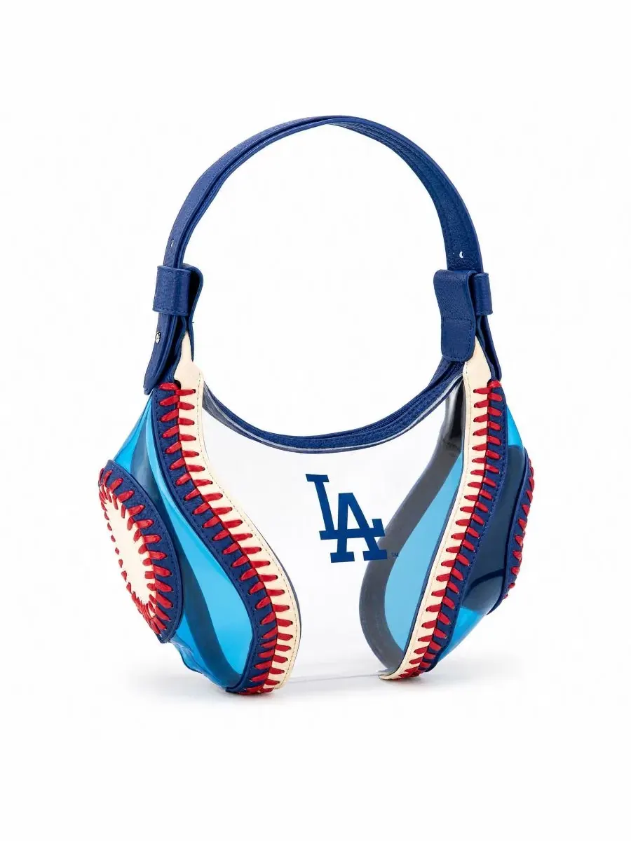 Сумка-шопер прозрачная с вышивкой логотипа Los Angeles Dodgers Montana West — мульти