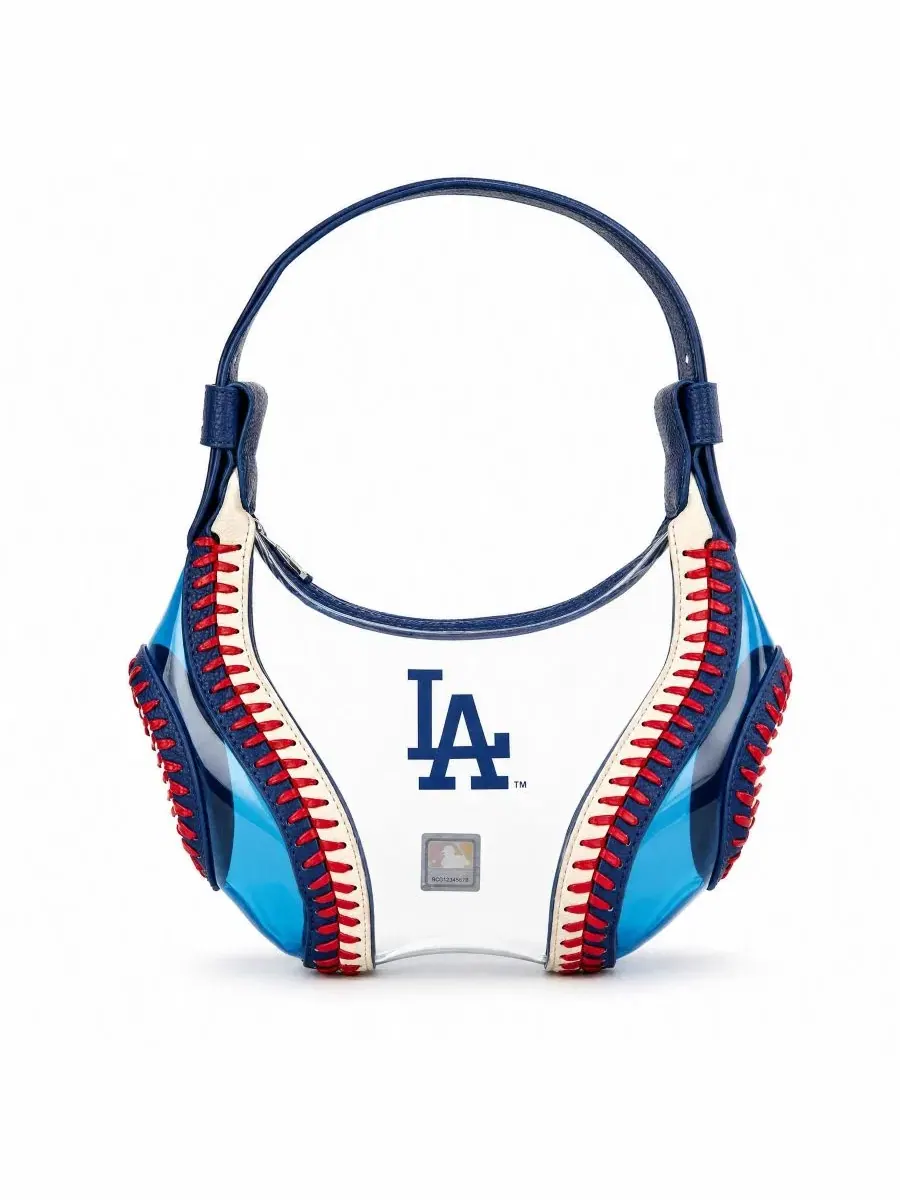 Сумка-шопер прозрачная с вышивкой логотипа Los Angeles Dodgers Montana West — 2