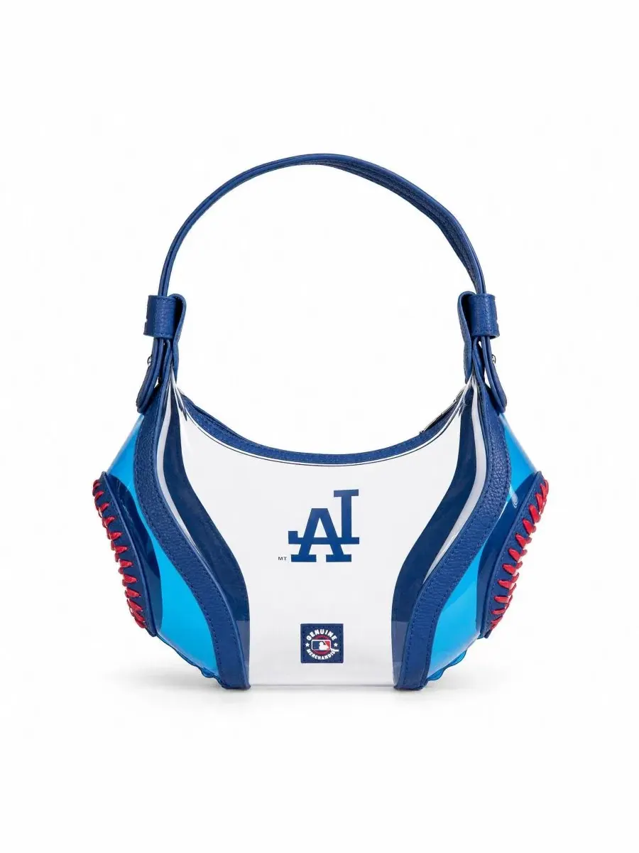Сумка-шопер прозрачная с вышивкой логотипа Los Angeles Dodgers Montana West — 3