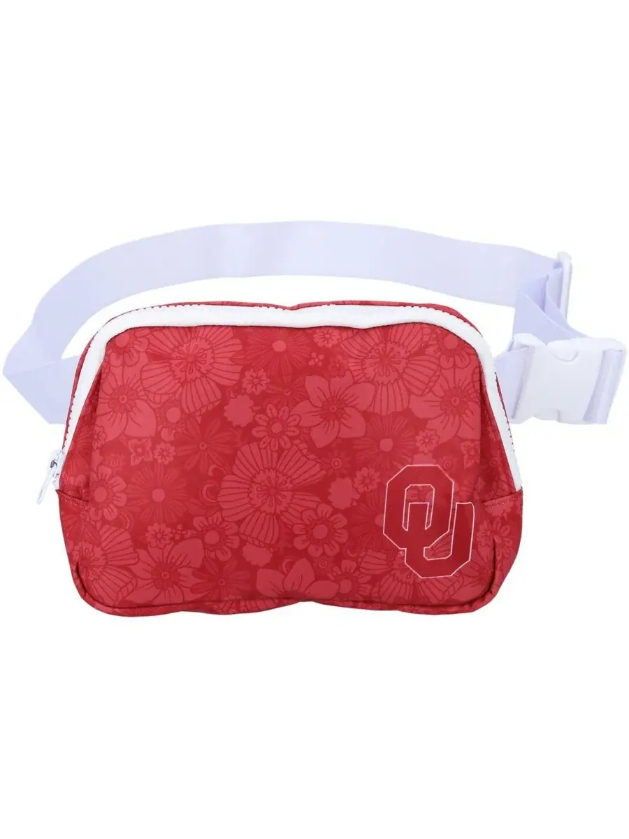 Поясная сумка с цветочным принтом Oklahoma Sooners ZooZatz — красный