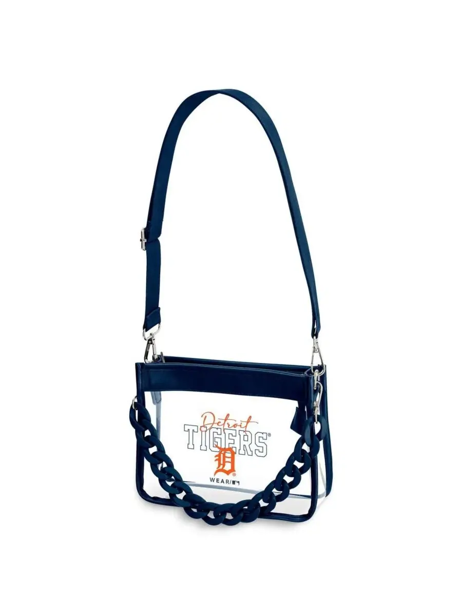 Мини-сумка через плечо с пластиковой цепочкой с символикой команды Detroit Tigers Wear By Erin — 1