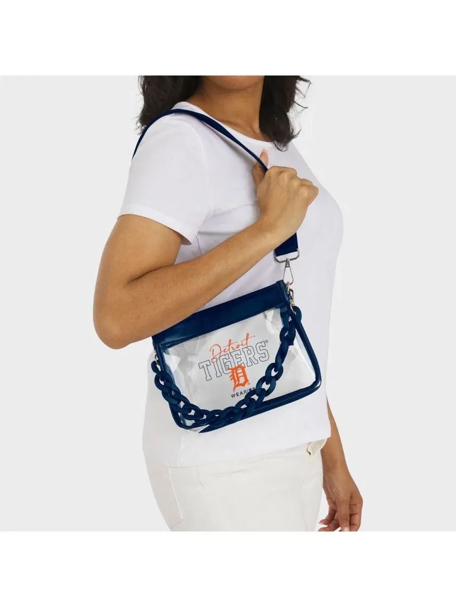 Мини-сумка через плечо с пластиковой цепочкой с символикой команды Detroit Tigers Wear By Erin — 2