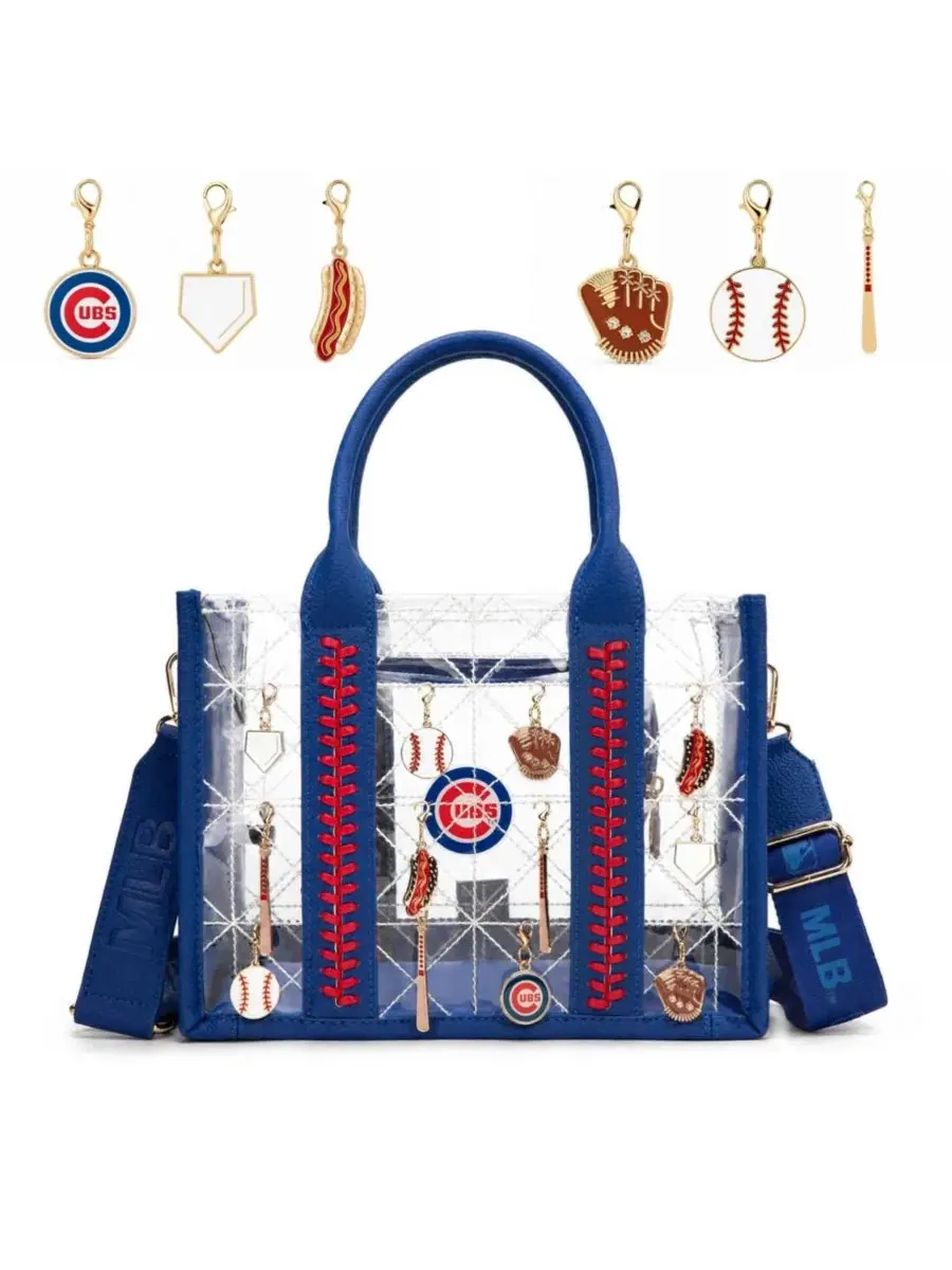 Сумка-тоут с принтом Chicago Cubs и цепочкой Montana West — 7