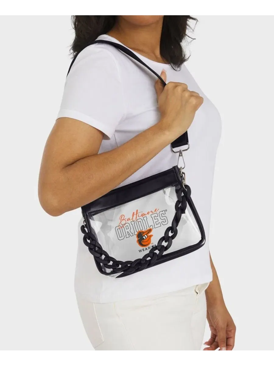 Мини-сумка кросс-боди из пластика с цепочкой Baltimore Orioles WEAR by Erin Andrews — 4