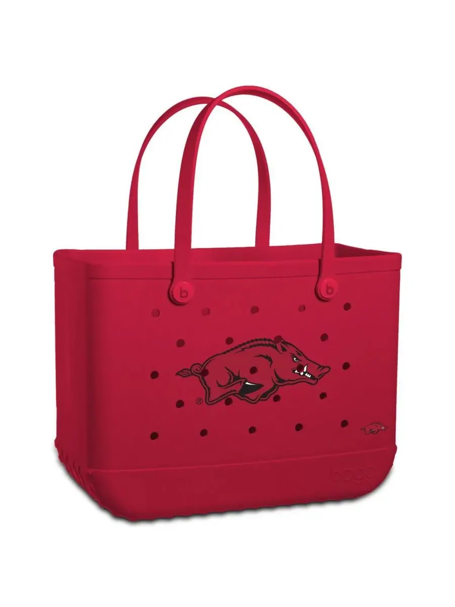 Сумка-шопер Bogg Bag Arkansas Razorbacks, 48 см, водонепроницаемая Bogg Bag — 1