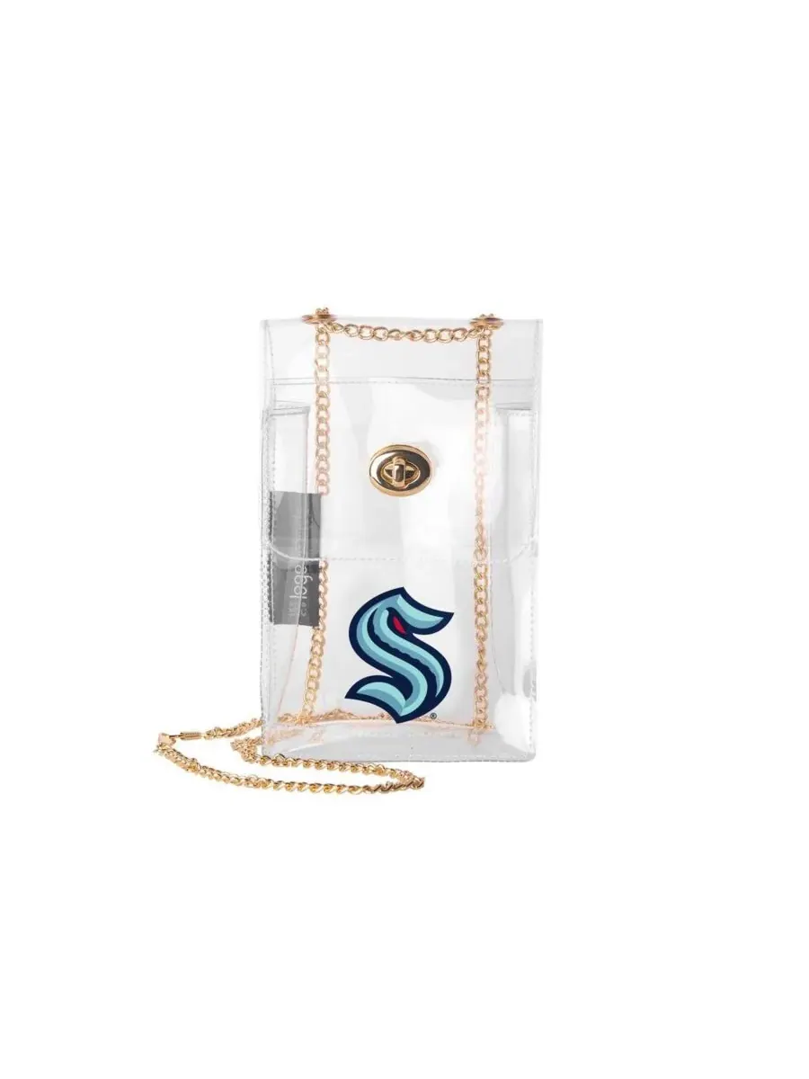 Logo Brands Прозрачная сумка через плечо Seattle Kraken Clear Essential Crossbody Pursue
