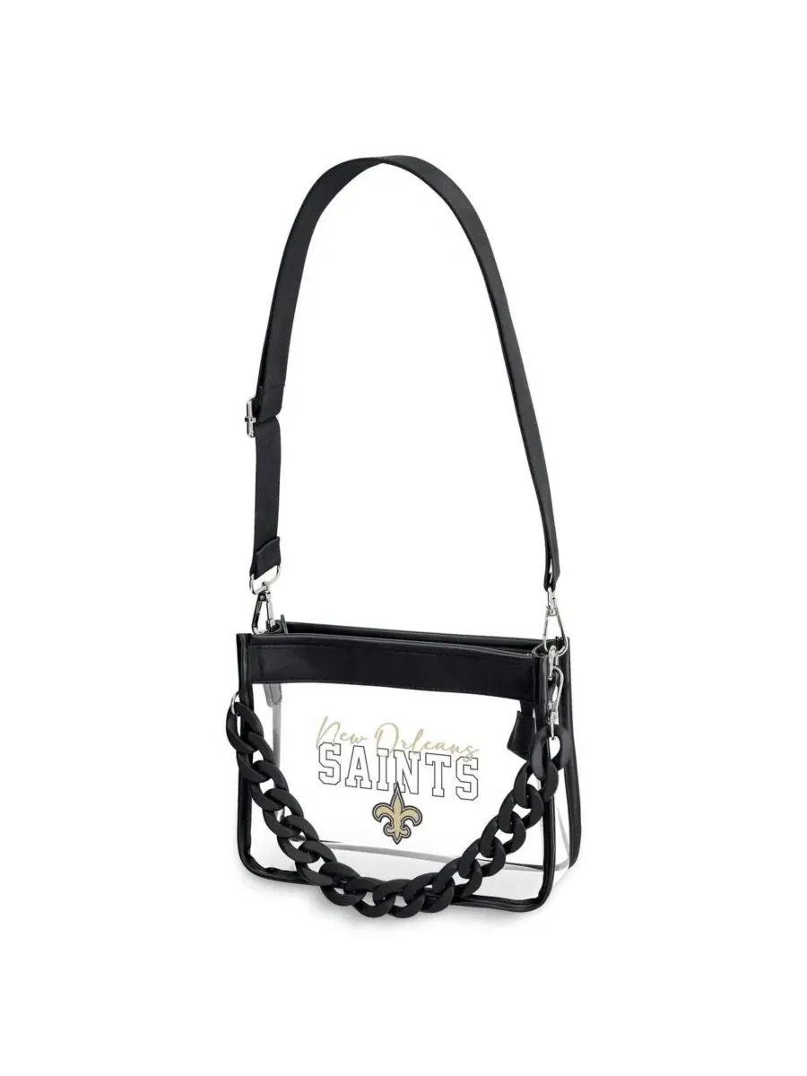 Мини-сумка через плечо с цепочкой New Orleans Saints WEAR by Erin Andrews — 1