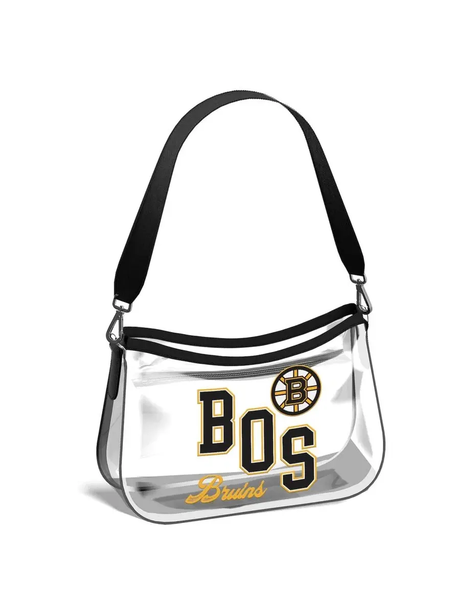 Сумка-мини из прозрачного материала с принтом Boston Bruins WEAR by Erin Andrews — 3
